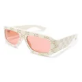 Gucci Eyewear GG monogram pilot-frame sunglasses - Neutrals