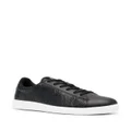 Armani Exchange embossed-logo low-top sneakers - Black