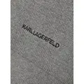 Karl Lagerfeld Kessential ribbed-knit scarf - Grey