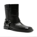 Tory Burch Double T leather ankle boots - Black