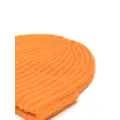 Pringle of Scotland ribbed-knit cashmere beanie - Orange