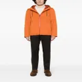 Herno lightweight cashmere hooded bomber jacket - Orange