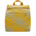 Burberry Roll checked backpack - Yellow