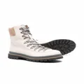 Brunello Cucinelli Kids TEEN ankle-length lace-up leather boots - Neutrals
