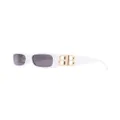 Balenciaga Eyewear Dynasty rectangle-frame sunglasses - White