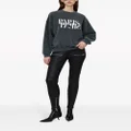 ANINE BING Jaci Paris-print sweatshirt - Black
