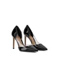 Schutz 105mm pointed-toe leather pumps - Black