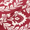 La DoubleJ floral-print herringbone table runner - Red