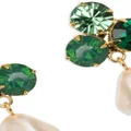 Jennifer Behr Tatiana pearl drop earrings - Green