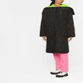 MSGM zip-up padded coat - Black