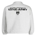 izzue logo-print half-zip sweatshirt - Grey