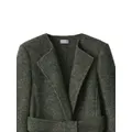Burberry single-breasted wool coat - Green