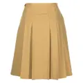 Lacoste high-waisted pleated skirt - Yellow