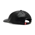 Diesel C-Bill leather baseball cap - Black