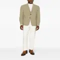 Zegna pressed-crease tailored trousers - White