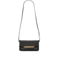 Victoria Beckham logo-print leather clutch bag - Black