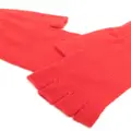 Pringle of Scotland fingerless cashmere gloves - Orange