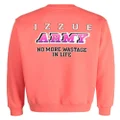 izzue logo-print crew-neck sweatshirt - Orange