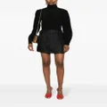 Lanvin metallic tweed A-line miniskirt - Black