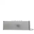 Lanvin Sequence metallic leather clutch bag - Silver