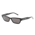 Balenciaga Eyewear logo-print square-frame sunglasses - Black