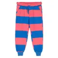 Mini Rodini striped cotton track pants - Pink