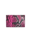 Giuseppe Zanotti Ulyana python-print clutch bag - Pink