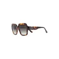 Karl Lagerfeld gradient oversize-frame sunglasses - Brown