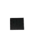 Lacoste logo-plaque leather wallet - Black