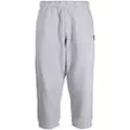 CHOCOOLATE logo-patch cotton track trousers - Grey