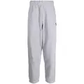 CHOCOOLATE logo-patch cotton track trousers - Grey