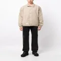 CHOCOOLATE logo-patch padded bomber jacket - Brown