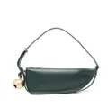 Burberry charm-detail leather shoulder bag - Green