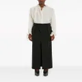 Victoria Beckham high-waisted midi skirt - Black