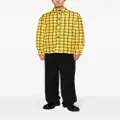Marni check-print shirt jacket - Yellow