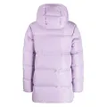 CHOCOOLATE logo-patch quilted padded jacket - Purple