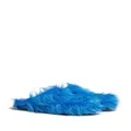 Marni Fussbet Sabot calf-hair slippers - Blue
