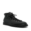Premiata padded lace-up ankle boots - Black