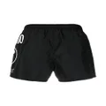 Moschino double question mark swimming shorts - Black