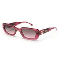 Carolina Herrera transparent square-frame sunglasses - Pink