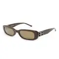 Balenciaga Eyewear Everyday rectangle-frame sunglasses - Brown