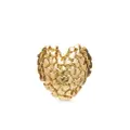 Oscar de la Renta Heart cluster earrings - Gold