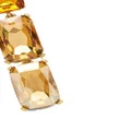 Oscar de la Renta crystal-embellished clip-on earrings - Gold