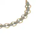 Oscar de la Renta pavé-crystal link necklace - Gold