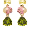 Oscar de la Renta Half pavé-crystal drop earrings - Gold