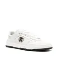 Roberto Cavalli Mirror Snake-embellished leather sneakers - White