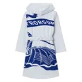 Burberry EKD hooded robe - White