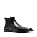Tod's brogue-detail leather Chelsea boots - Black