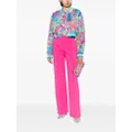 Versace Floral Summer cropped bomber jacket - Multicolour
