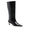 Alexandre Birman Kyra 50mm leather boot - Black